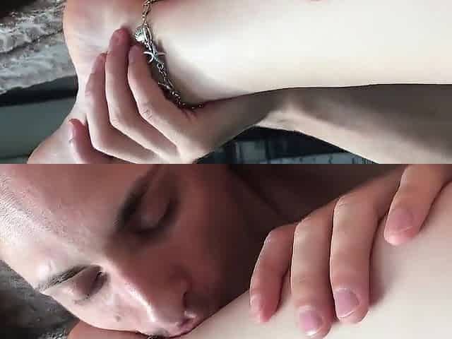 My Boyfriend Admires Licking and Sucking My Feet