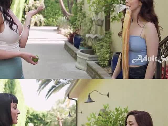 Tall Chick Eats Out Her Nervous Neighbour With A Crush