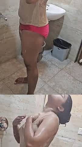 Just Cooling off by Shower