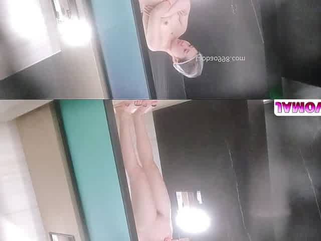 An erection ready for a fuck is on display in a stunning Asian beauty with pointy nips.