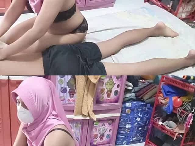 Enjoying a massage from your mother-in-law whilst banging