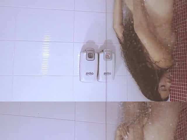 My spouse spies on me in the shower, this guy turns me on so much that I bang him previous to finishing.