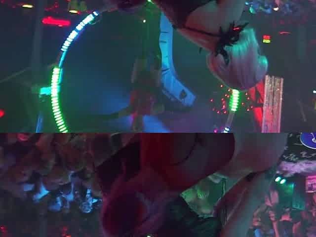 Amateur milf facial in public gang bang