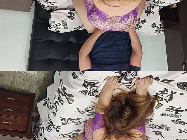 Latina MILF in Sexy Lingerie Fucked Missionary and Doggy, Finishes with Blowjob and Cum in Mouth