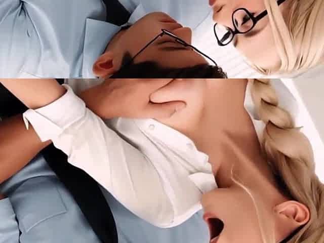 Recent Hawt Blond Secretary Bitch Screws with Employees in Office (AI-Generated)