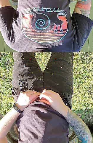 FTM standing urinate outdoors