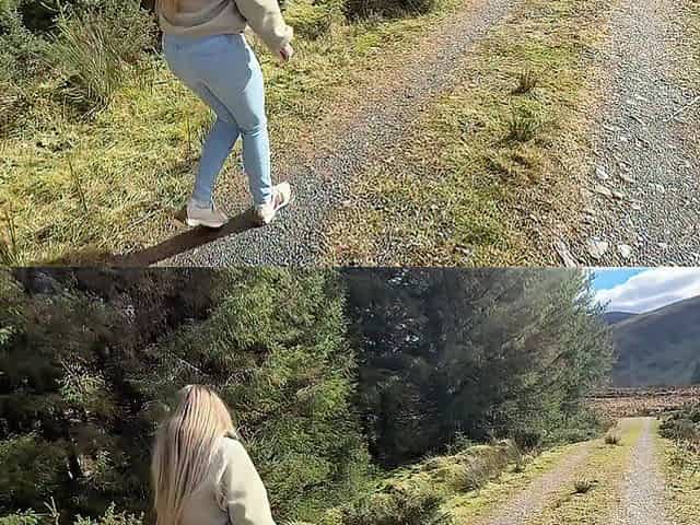 sunshine_naked's wild pissing drives climactic release in nature