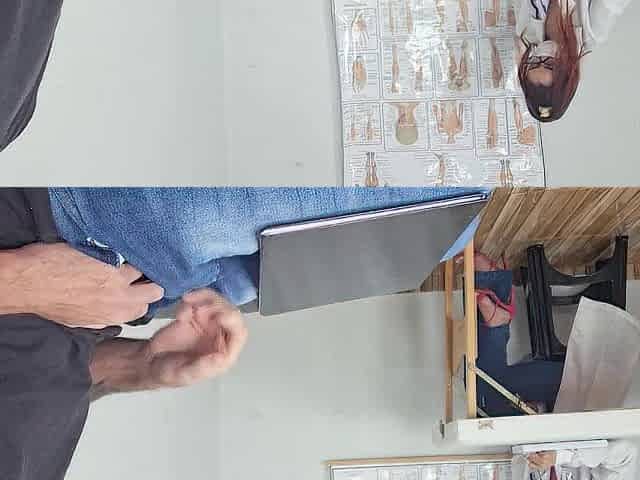 Public Cock Flashing - Risky Tugjob at Nurse's Reception Ends with Cum in Throat!