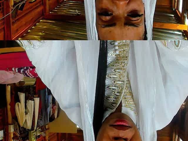 Large booty bride gets cold-feet on wedding day and JOI with guest...