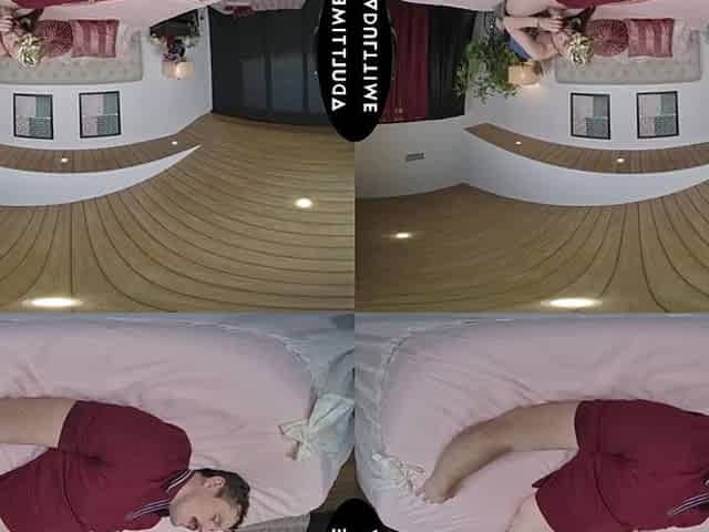UP CLOSE VR - U See Your Girlfriend Alison Rey Bang Her Roommate To Boost His Mood - CUCKOLD POV