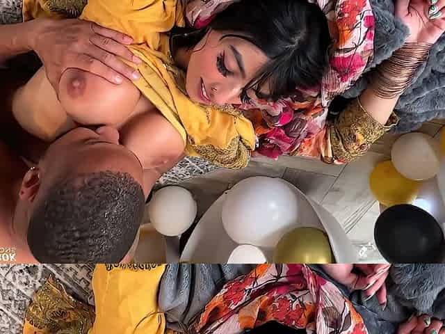 Aaliyah Yasin Celebrates With A Big Black Cock