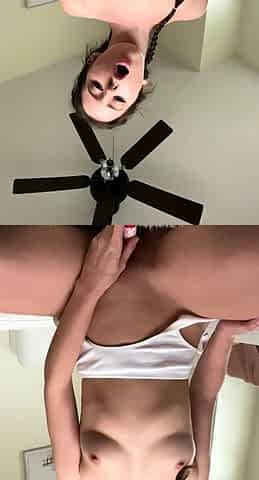 Small titted brunette amateur anal nailed at home