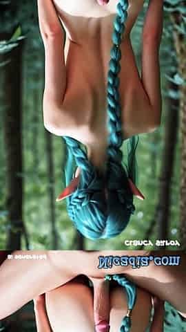 Teen AI Generated Elf Having Sex Outdoor