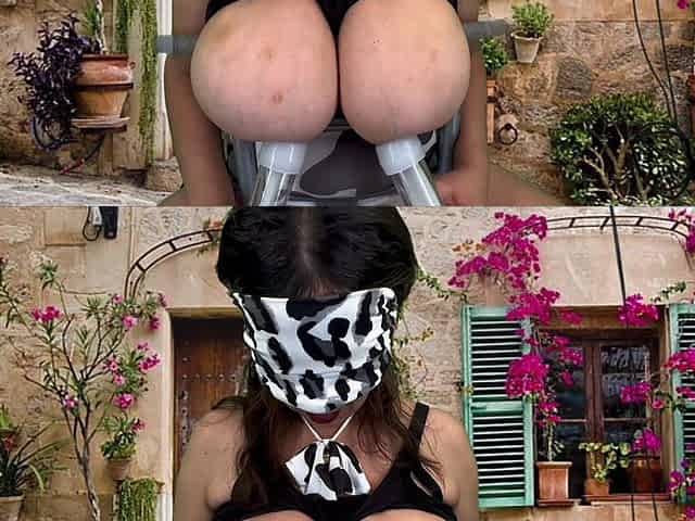 Hucow Milks and Dildo Fucks Pussy