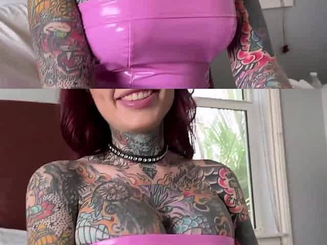 My Sexy Busty Heavily-inked Gothic Step-sis Came In My Room & Teased Me, Until I Fucked Her