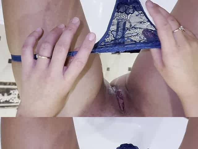 Sperm in the Panties, Dirty Sanitary Pads, and Lots of Peeing! POV!