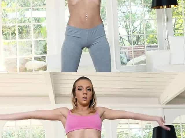 itsPOV - Yoga teen Tiffany Watson plays footsie with your