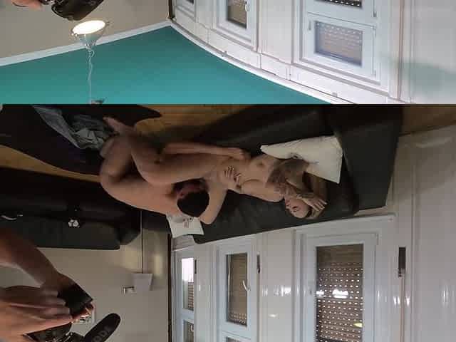 Dominno VR Part One Behind the Scenes - MILF W Massive Natural Tits Gets Deep Creampie