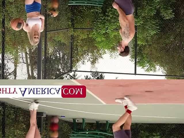 Blonde Teases Strangers Balls With Kyara Tyler And Bunny Madison