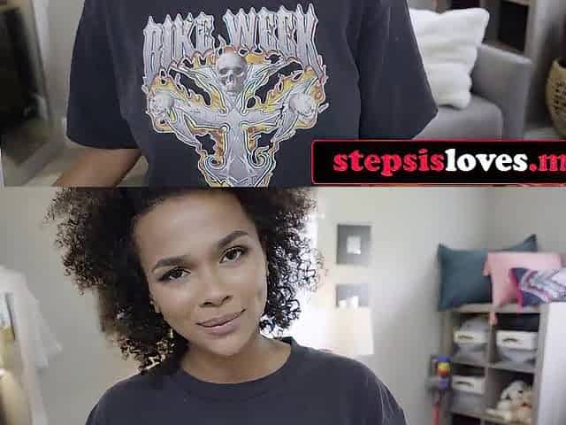 Stepbrother Sneaks In for a Nasty Black Stepsis Surprise