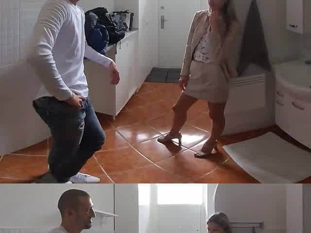 She plans to lease him an apartment, and in return, he compensates her with his enormous penis.