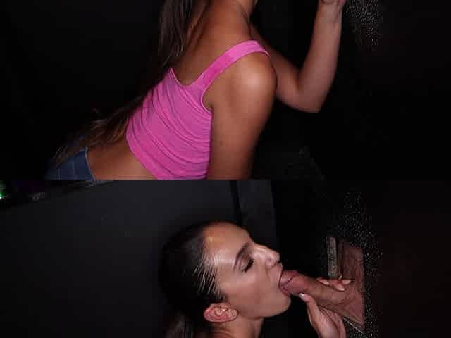 Latin beauty Angelica Cruz in hot gloryhole action