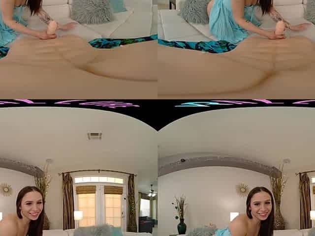 Lay Back And Relax - Petite Brunette Riding Dick