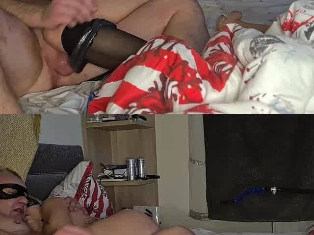 Sexy Wife Enjoys Rimming Hubby's Asshole Before She Start with Dirty Cuckold Talking