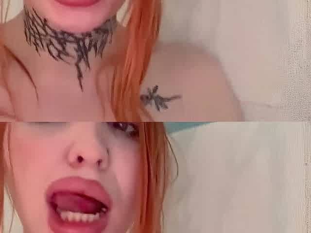 The Redhead Doxy Masturbates Her Cunt with the Shower and Enjoys I
