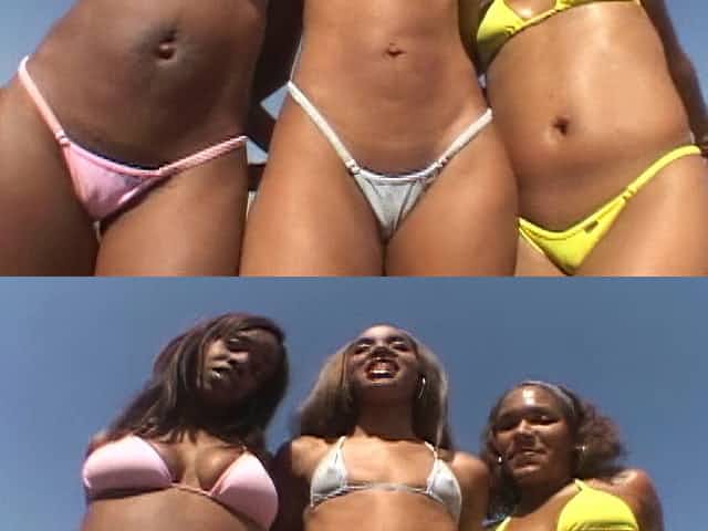 Three cock-sucking ebonies and just one dick