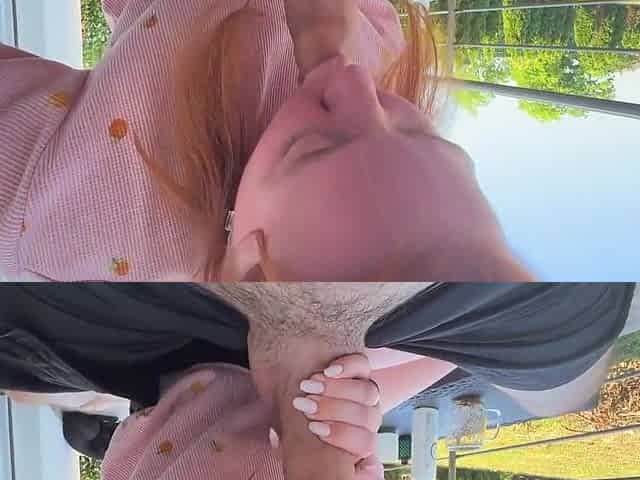 Risky Public Sex! Cum On Face
