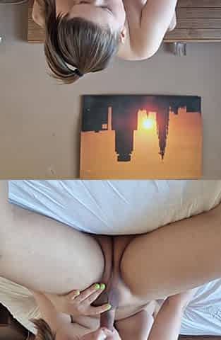 Curvy Girl Gives Wet Blowjob in 69 Position