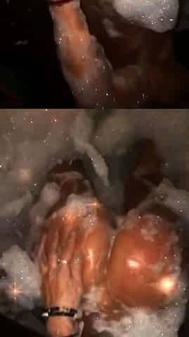 Fabulous softcore solo shower tease
