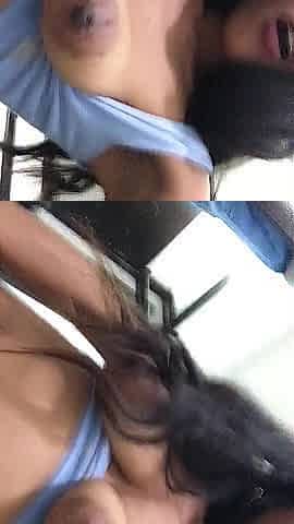 nice-looking brunette hair records herself masturbating her love button in the shower