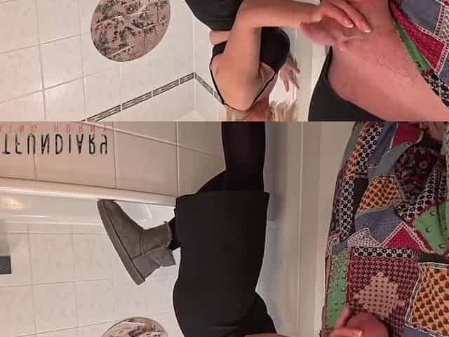 hot secretary in pencil petticoat, stockings and Ugg boots gets her hose filthy - projectfundiary