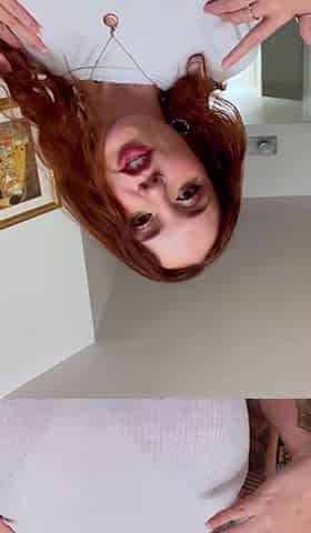 Great Big Boobs On Masturbating Redhead