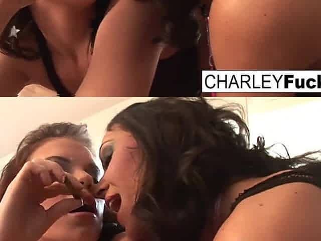 Charley and her girlfriend smoke and have a little pleasure