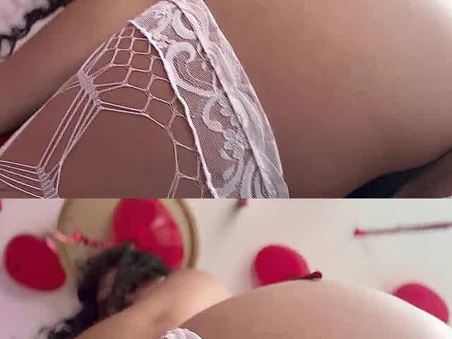 The tattooed cutie with the hairless vagina does a messy butt to throat