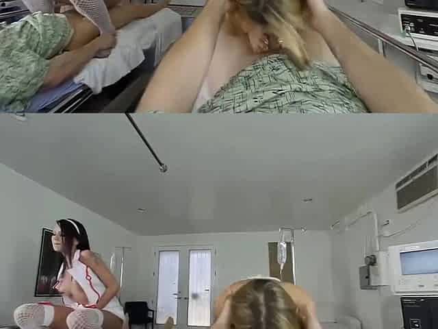 BaDoink VR Hospital Foursome With Blair Williams and Raven