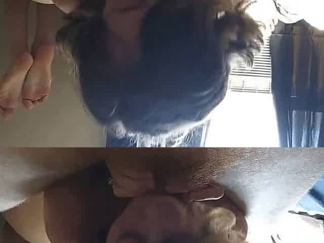 Sexy Babe Gives a Blowjob and Shows Off Her Feet!