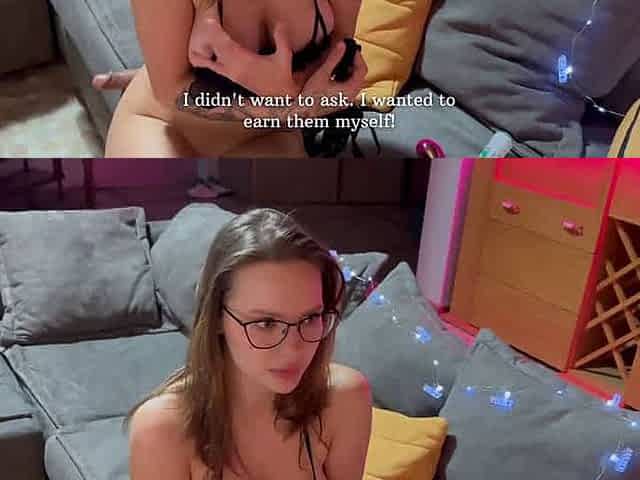 Paid to tear up webcam stepcrony's daughter on air for money - hottest porn ever!