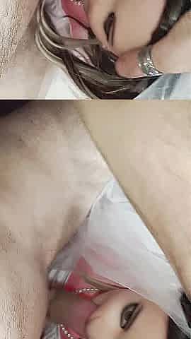 Nasty Bride Tina POV - Unfathomable Oral in Wedding Suit & Veil