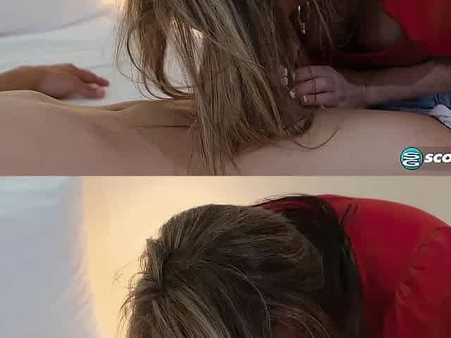 Butt-screwed by a 22-year-old in her 1st scene!