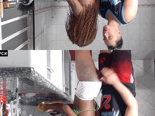 Lascivious mulatta banging madly in the kitchen with the brand fresh endowed. -VIEW FULL (sheer.com/brunablack)
