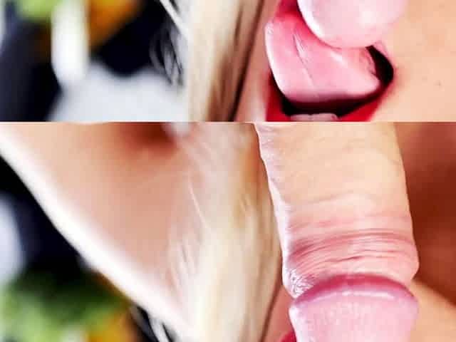 Tongue Teasing Teen Blowjob.