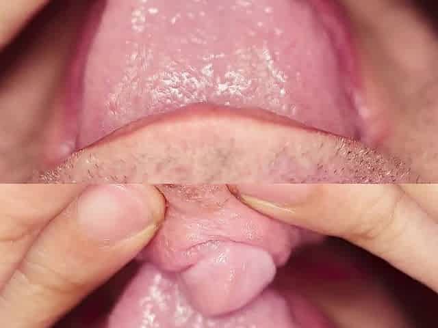 Giant Love button Lick Close Up - Amara Arroyo