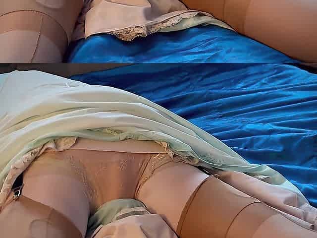 Sissy D taut tuck teasing