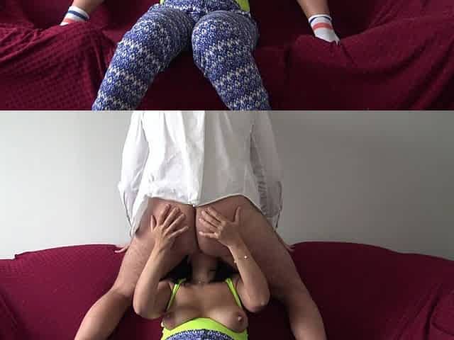 Horny Amateur Housewife Squirts in His Mouth After She Swallowed His Sperm