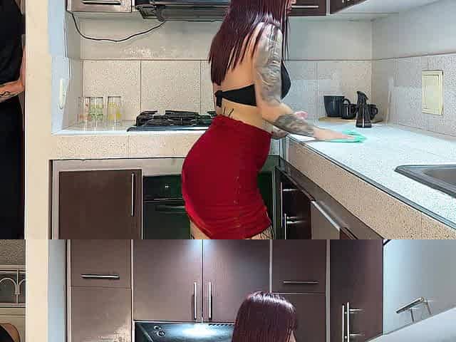 I bang my fresh maid and fill her cunt with my agreeable milk