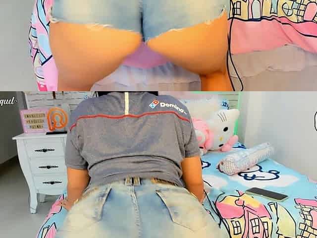 Roleplay Sexy Domino's Latina Attendant Tip X Anal Sex